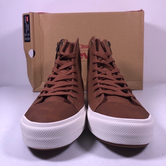 LEVI’S Side Zip Mid Top Fashion Sneaker Shoes - Picture 2 of 10